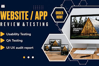 do app testing, qa testing, ui ux testing , ios android, and website review