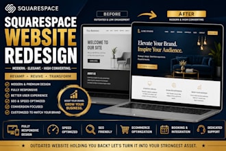 redesign, revamp, or customize your squarespace website