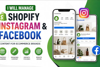 manage shopify instagram facebook content for ecommerce brands