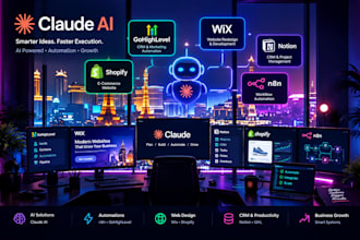 claude ai with gohighlevel wix website redesign crm notion shopify website n8n