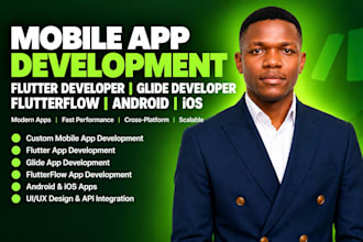 mobile app development flutter developer glide developer flutterflow android ios