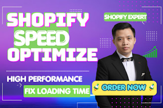 do shopify speed optimization and fix the loading time bugs