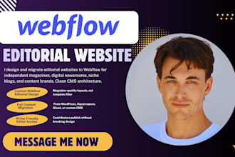 design webflow editorial website migration webflow blog news magazine website