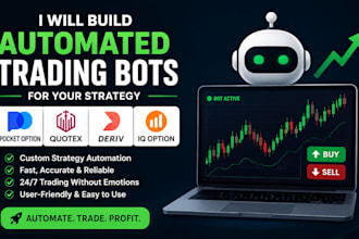 build automated pocket option, quotex, derive and iq option for strategy