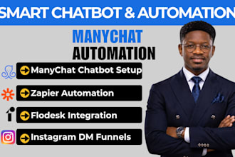 manychat chatbot and zapier automation for your business