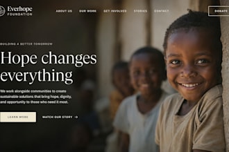 design squarespace nonprofit charity donation fundraising website