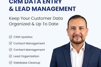 update your CRM, organize contacts and manage lead records