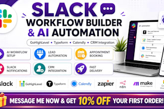 slack workflow builder ai automation ghl typeform calendly integration