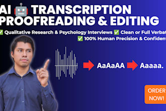 proofread and edit ai transcripts