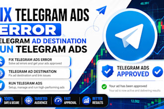 fix telegram ads error, telegram ad destination, run telegram ads