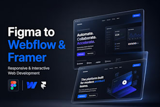 be your webflow and framer developer