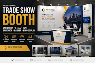 do business trade show booth exhibition stall tent backdrop banner expo display