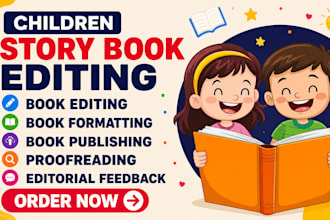 edit children story book proofread kids picture book format children book editor