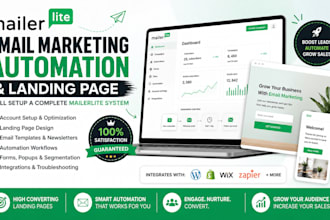 set up mailerlite email marketing mailerlite automation mailerlite landing page