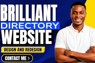 build brilliant directory website design business directory listing website, SEO