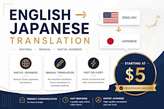 manually translate english into natural japanese