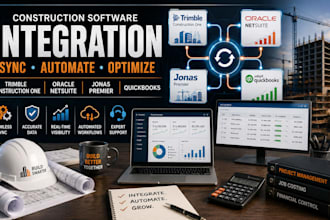 sync trimble, netsuite, jonas premier, and quickbooks for builders