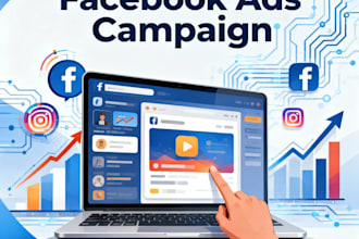 setup facebook ads campaign with eye catching canva ad design