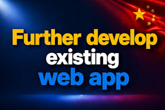 further develop an existing web app