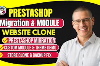 do prestashop migration, upgrade, update, clone debug with backup and optimize