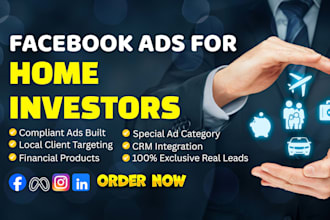 run meta facebook lead generation ad for home investors