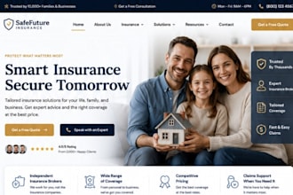 design wix insurance agency website insurance broker financial website