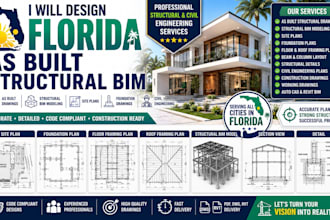 design florida as built structural sets bim site plans civil foundation drawings