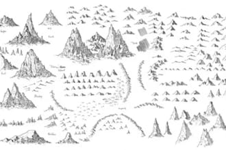 create hand drawn fantasy map world map dnd map rpg map cartography
