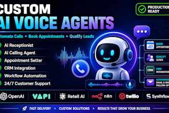 build ai voice agent in vapi, retell, n8n, synthflow