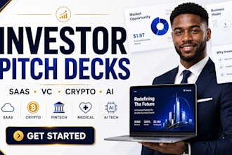create saas pitch deck vc crypto pitch deck fintech medical ai tech pitch deck