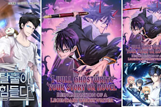 ghostwrite your light novel, webnovel, or edit isekai story chapter by chapter