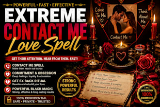 cast extreme contact me love spell, commitment obsession black magic get ex back