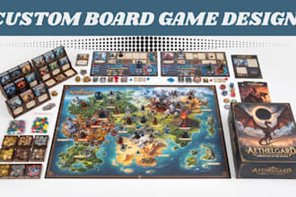 design custom board game card game tabletop game and game assets