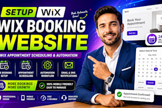 setup wix booking website wix appointment scheduling online booking automation