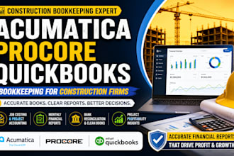 do acumatica procore quickbooks bookkeeping for construction firms with accurate