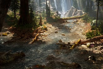 3d game environment 3d game map 3d landscape design modular 3d environment ue5