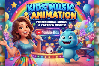 produce original kids songs nursery rhymes lullaby children music vocalist