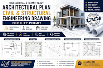 do architectural plan, civil and structural engineering drawing for texas permit