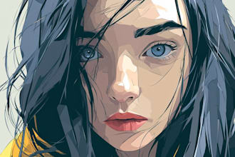 draw high quality vector portraits