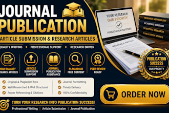 do journal publication and article submission support