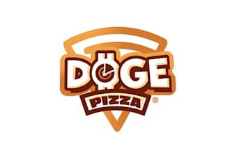 design crypto based pizza restaurant logo