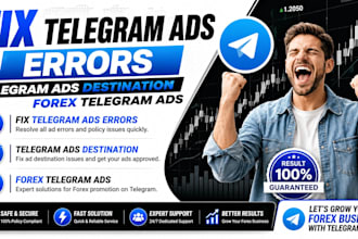 fix telegram ads errors, telegram ads destination, forex telegram ads