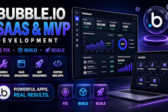 do bubble app fixing, bubble, bubble io saas, bubble app mvp, bubble developer