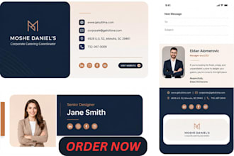 make clickable html email outlook gmail signature email footer and business card