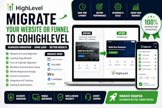 migrate your website or funnel to gohighlevel