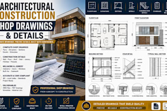 create architectural construction shop drawings and details