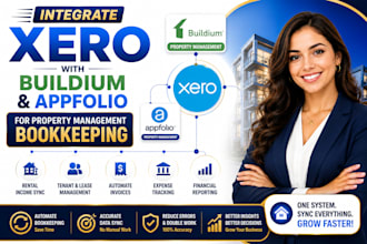 integrate xero with buildium appfolio for property management bookkeeping