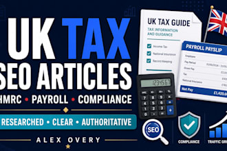 write SEO blog articles on UK, USA tax, payroll hmrc and irs compliance