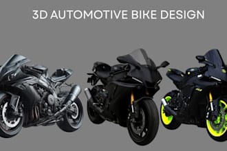 3d automotive bike design car design bicycle 3d motorcycle model for 3d printing
