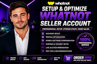 setup and optimize whatnot seller account